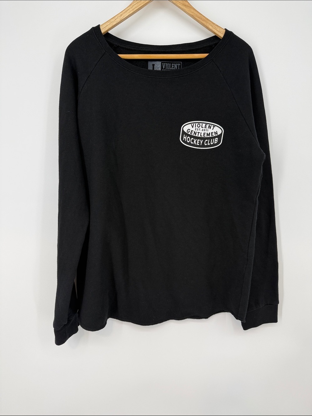 Violent Gentlemen Black 'Hockey Club' Crewneck Sweatshirt